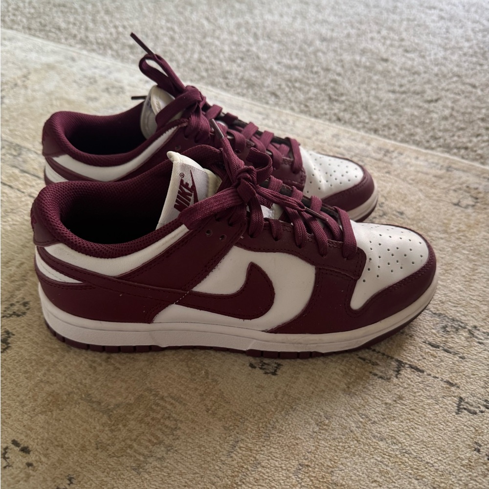 Nike Women's Dunk Low in burgundy